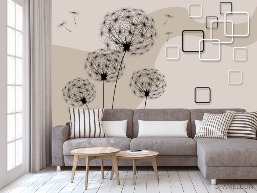 Фотообои Векторные одуванчики - 3