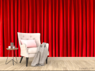 Фотообои красный текстиль - 4