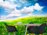 Фотошпалери Хмари, небо, луг - 1