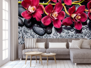 Фотообои Цветы на камнях - 3