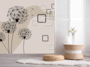 Фотошпалери векторні кульбаби - 2