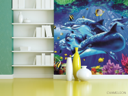 Фотошпалери 3Д Дельфіни - 3