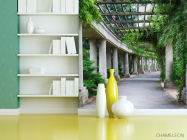 Фотошпалери Коридор з бетонних стовпів - 3