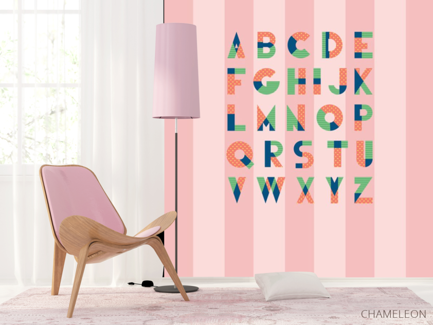Фотошпалери Англійський алфавіт - 4
