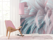 Фотошпалери Рожеве перо - 4