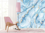 Фотошпалери Блакитний Fluid art - 4