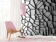 Фотошпалери Сіра стіна 3д - 4