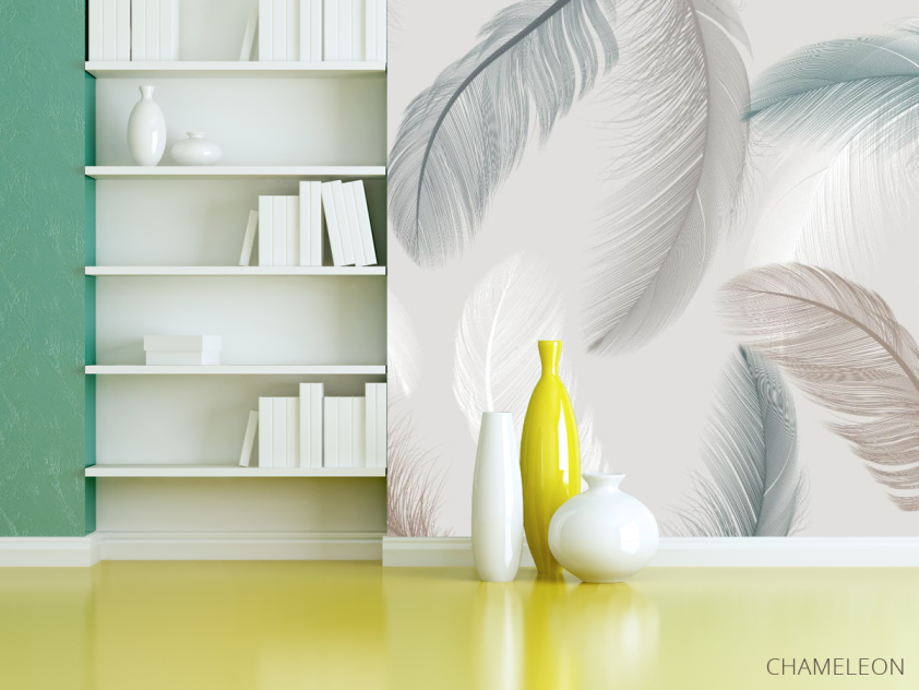 Фотошпалери Векторні пір'я - 3