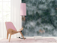 Фотошпалери туманні сосни - 4