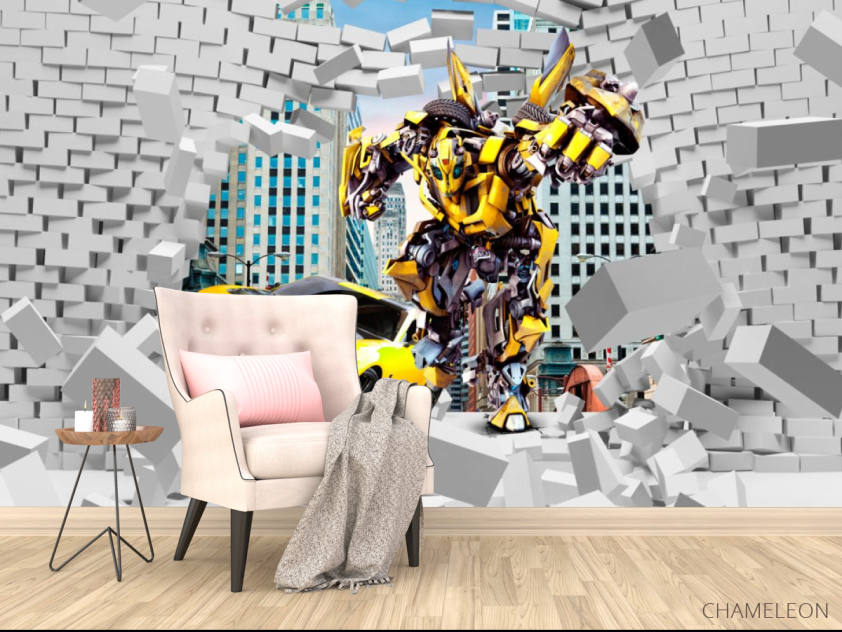 Фотообои Бамбелби из кирпичной стены - 4