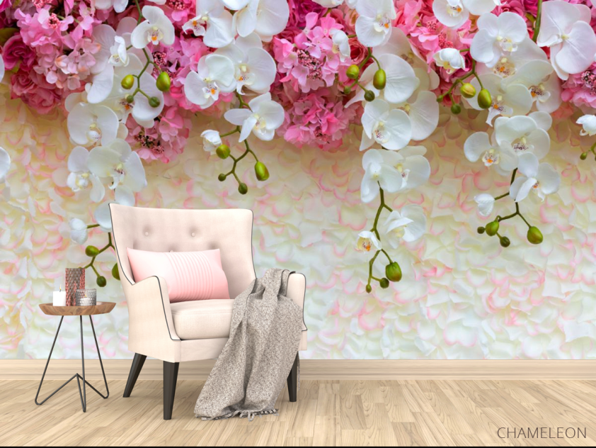 Фотообои цветы с потолка - 4