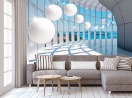 Фотообои Вид на море и шары - 3