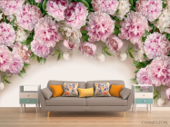 Фотообои Розовые пионы - 1