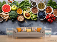 Фотообои фрукты и овощи - 1