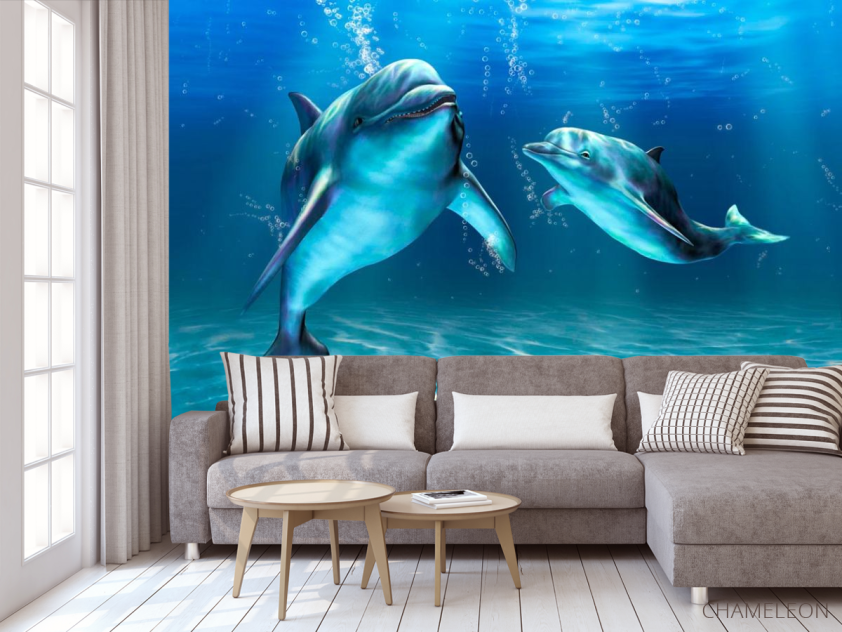 Фотообои Игры дельфинов - 3