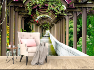 Фотообои Цветочная арка - 4