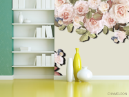 Фотошпалери Рожеві квіти вінтажні - 3