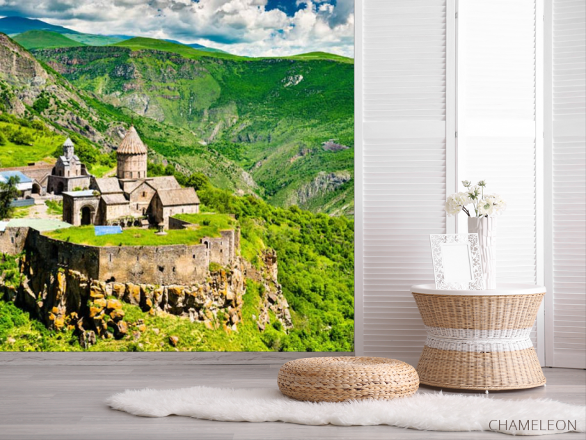 Фотошпалери замок в горах - 2