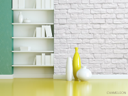 Фотошпалери Біла цегляна стіна - 3