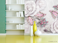 Фотошпалери Троянди і брошки 3d - 3