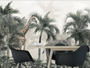 Фотошпалери пальми і тропічні тварини - 1