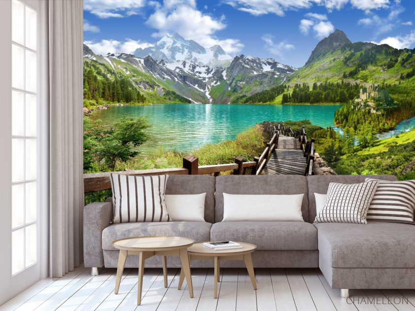 Фотообои Дорога к озеру - 3