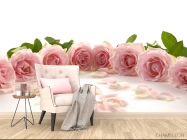 Фотообои розовые розы по кругу - 4
