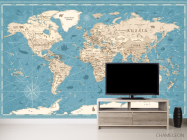 Фотообои Бирюзовая карта - 2