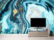 Фотообои Fluid Art голубой - 2