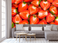 Фотообои Клубника в разрезе - 3