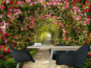 Фотошпалери Арка з квітів - 1