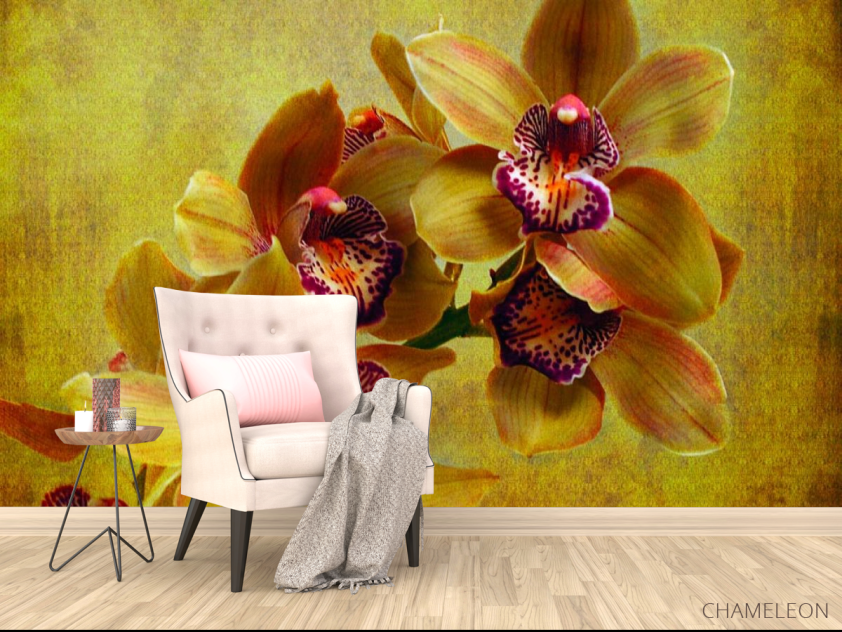 Фотообои Зеленые цветы - 4