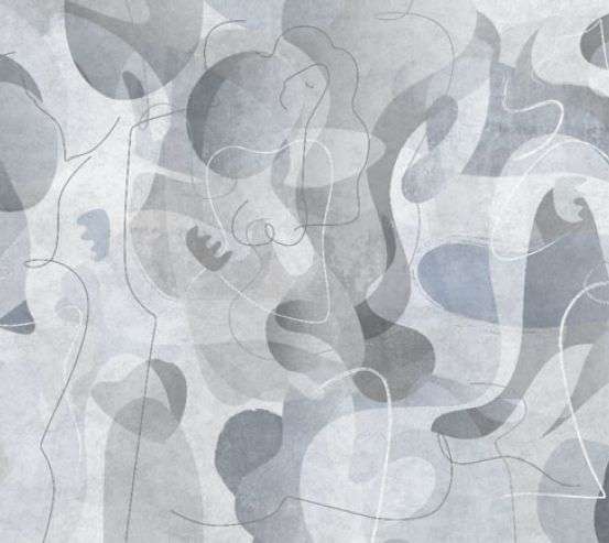 Фотошпалери Геометричні силуети синя Фотошпалери Геометричні силуети синя 34386_2