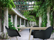 Фотошпалери Коридор з бетонних стовпів - 1