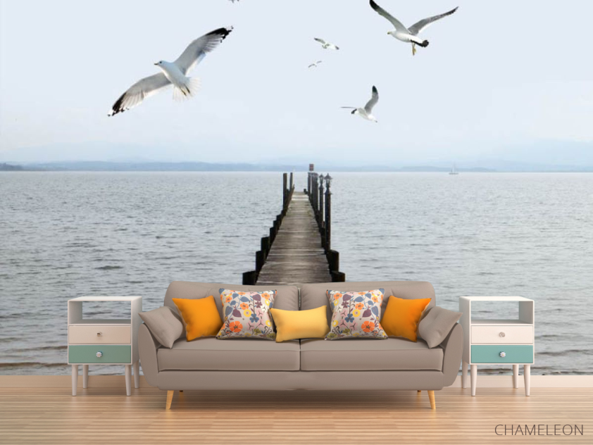 Фотообои Пирс с чайками - 1