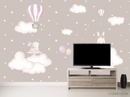 Фотообои Зайки на тучках - 2