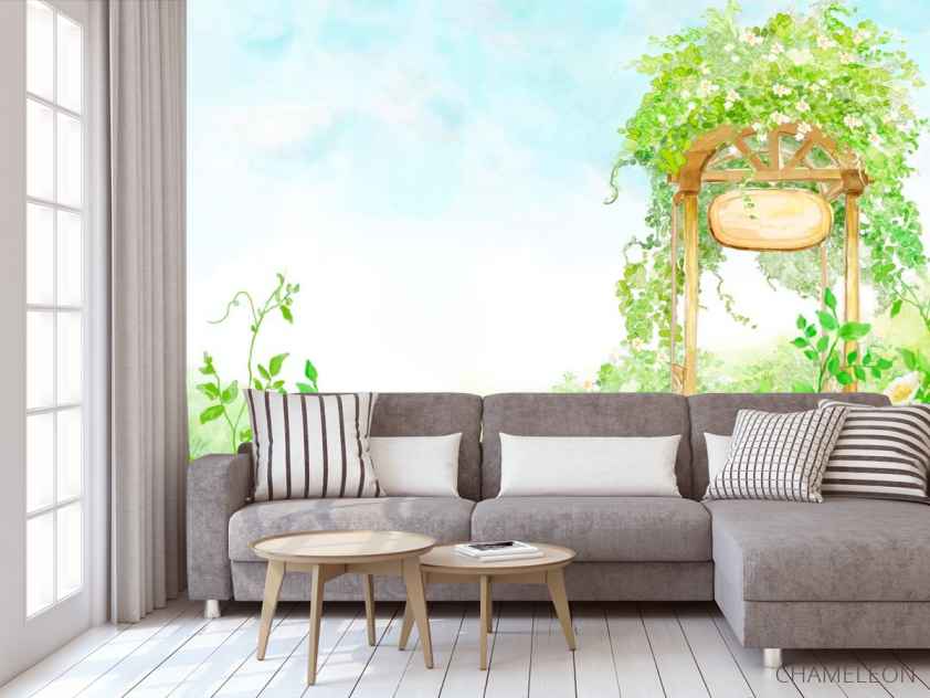 Фотообои Арка с цветами - 3