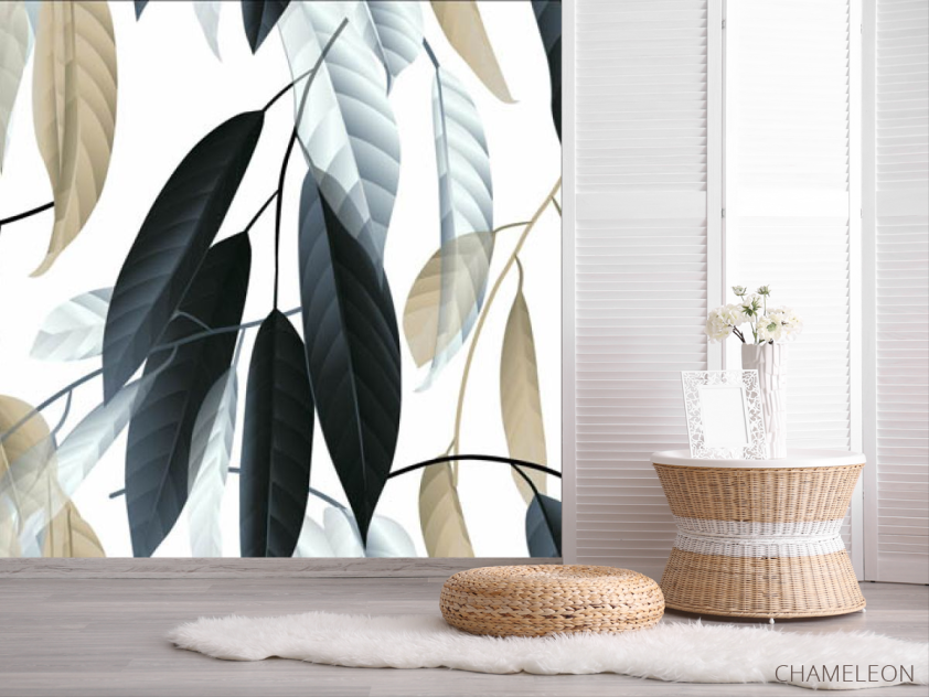 Фотошпалери листя 3д - 2