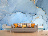 Фотообои Голубой fluid art - 1