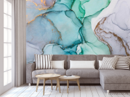 Фотообои Fluid art бирюзовый - 3