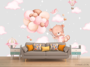 Фотообои Мешка с шариками для комнаты девочки - 1