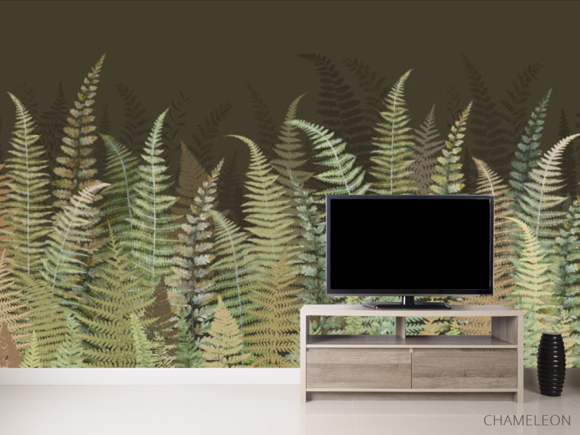 Фотообои Листья папоротника зеленые - 2