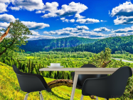 Фотошпалери зелено-блакитна природа - 1