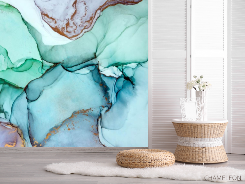 Фотошпалери яскравий Fluid art - 2