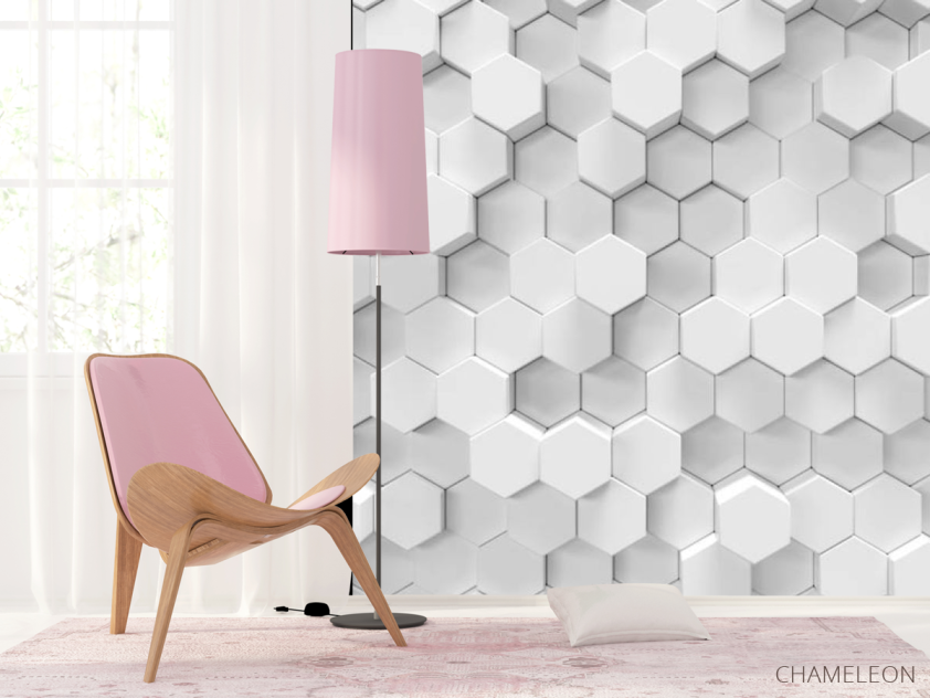 Фотошпалери Об'ємні шестикутники - 4