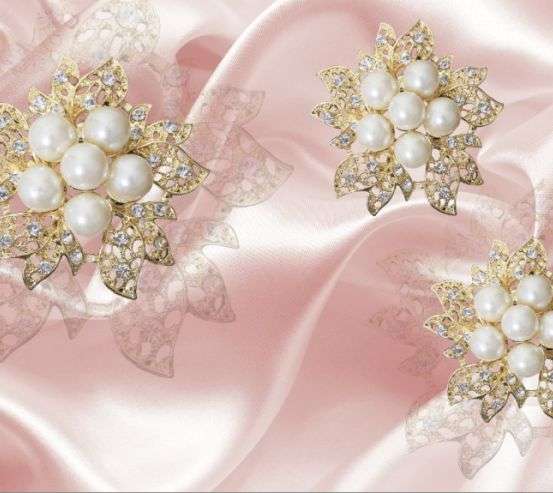 3д фотообои 3D жемчуг 17000