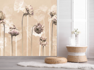 Фотошпалери мінімалістичні квіти - 2