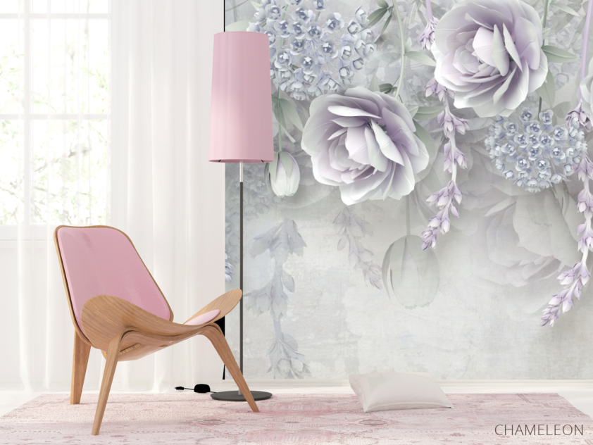 Фотошпалери 3д квіти - 4