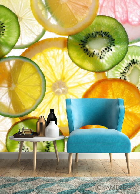 Фотообои Дольки фруктов - 4