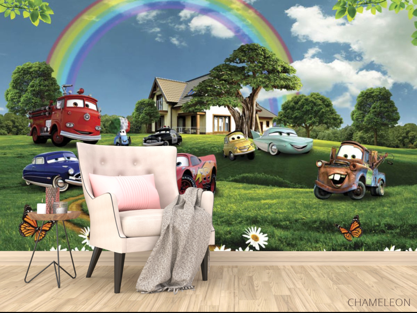 Фотообои Тачки на поляне - 4